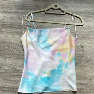 Zara TIE-DYE CAMISOLE TOP